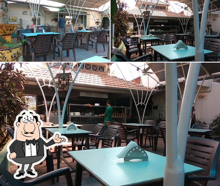 The interior of The Garden Restaurant