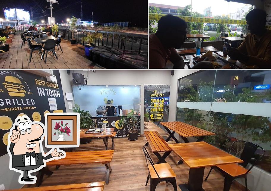 The interior of Biggies Burger: Shoolagiri