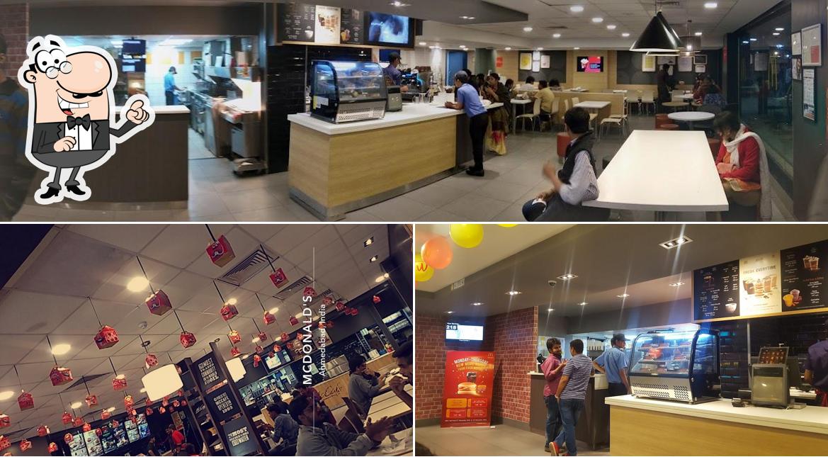 The interior of McDonald's