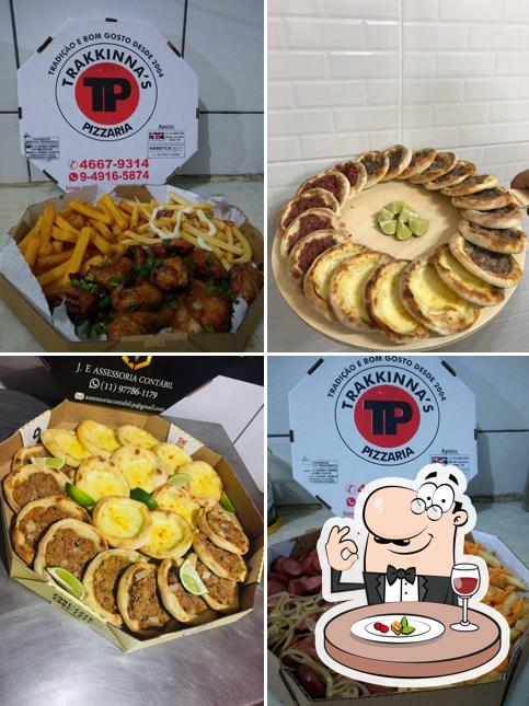 Platos en Trakkinna's Pizzaria