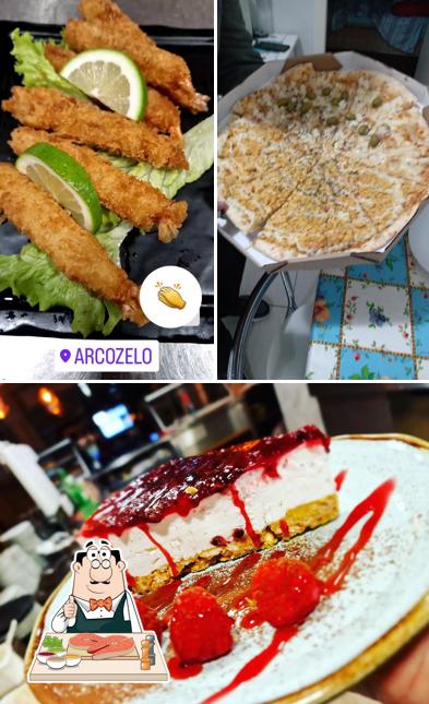 Peixe e fritas em Barcelos Pizzaria