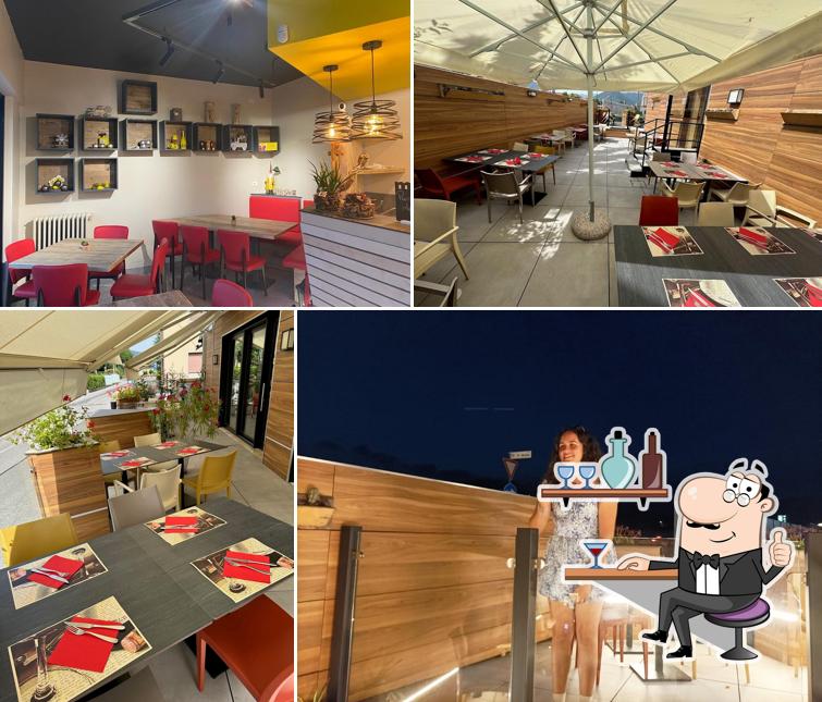 Gli interni di Ghiotto Pizza Paladina