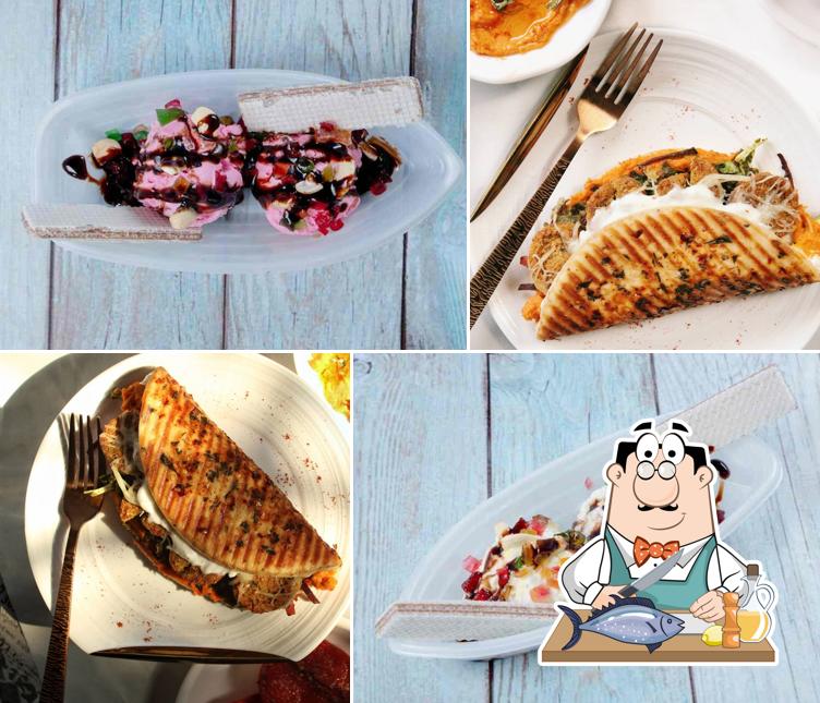 Grilled salmon at Juice and Fast Food