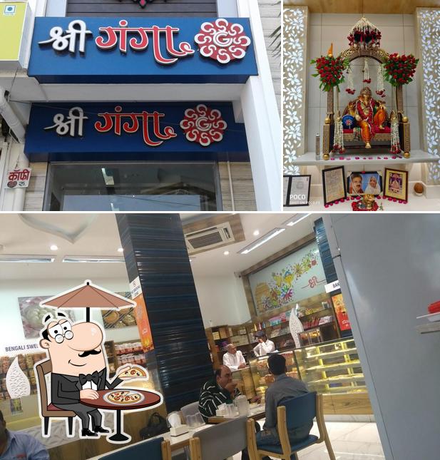 Among various things one can find exterior and interior at Shree Ganga, Nanakheda