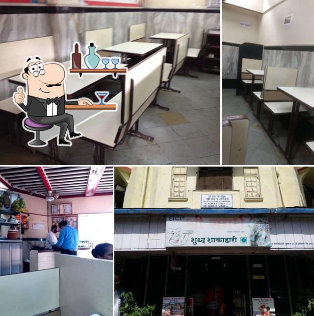 The interior of Shree Samarth Fast food