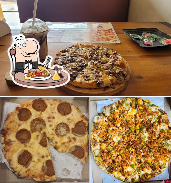 Pick different types of pizza