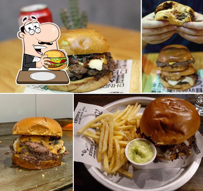 Consiga um hambúrguer no 75 Burguer