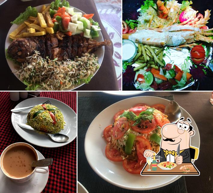 Food at Shanti restaurant