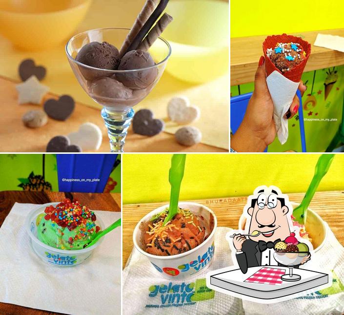 Gelato Vinto offers a range of desserts