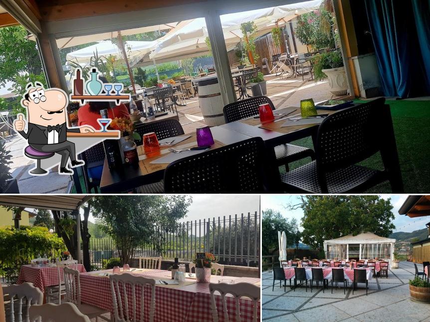 Gli interni di Osteria Pizzeria La Vecchia Rama