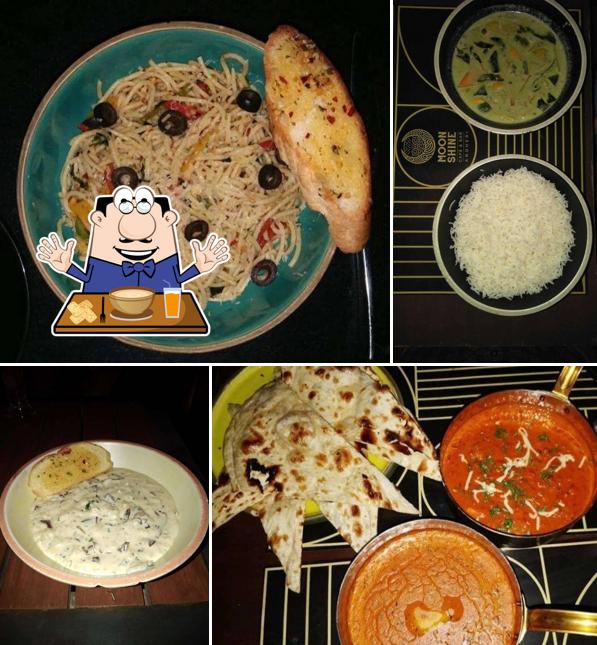 Food at Moon Shine Cafe and Bar