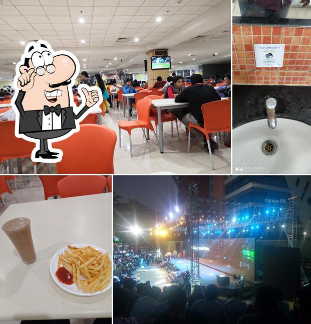 The interior of Cognizant Cafeteria