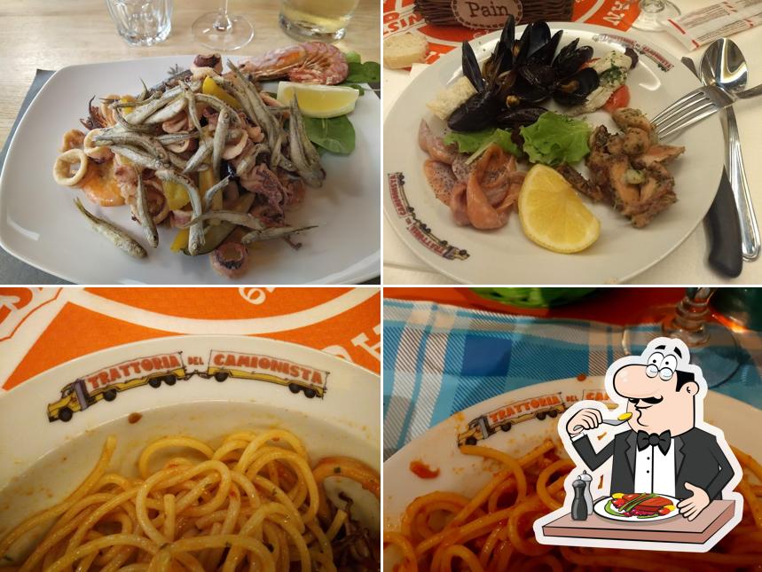 Platti al Trattoria del Camionista