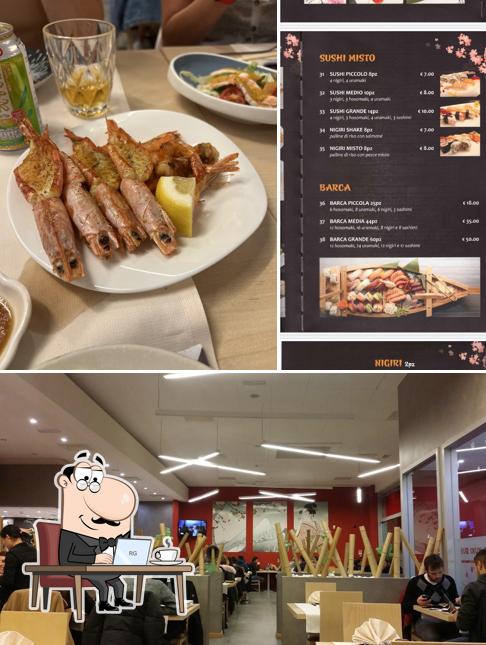 Gli interni di Yuki Sushi