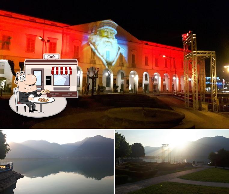 Puoi goderti l'aria fresca da seduto all'esterno di Bar Italia