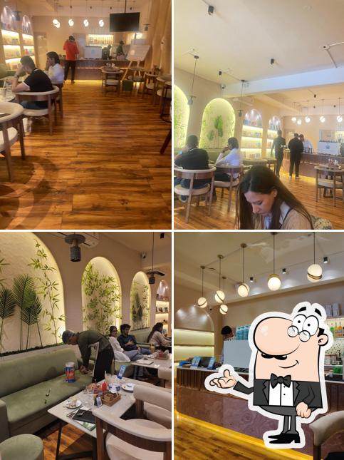 The interior of Love Over Coffee Gurugram Sector 23