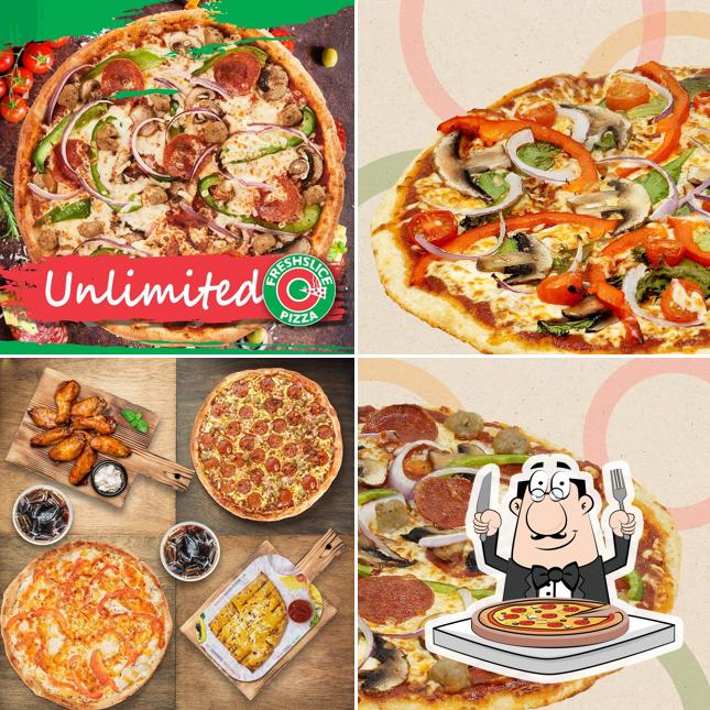 Choisissez des pizzas à Freshslice Pizza