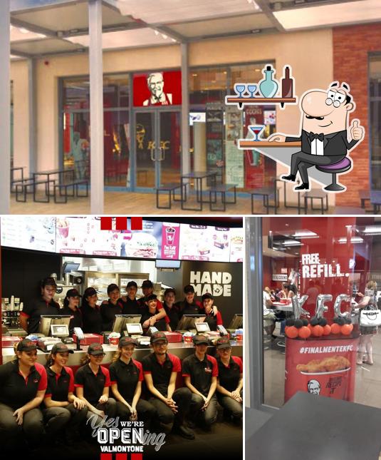 Gli interni di KFC Valmontone