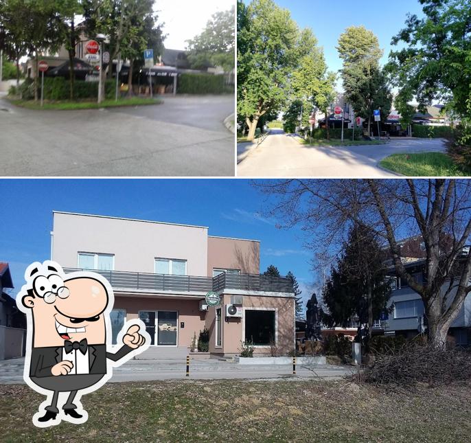 Puoi goderti l'aria fresca da seduto all'esterno di Cafe Alibi Ivanic Grad