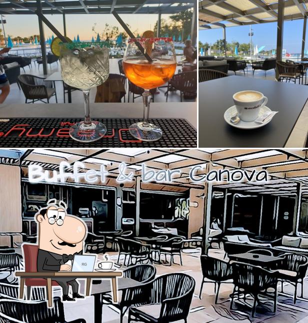 Gli interni di Buffet&bar Canova