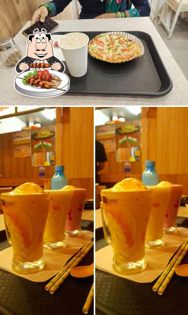 The restaurant's food and beverage