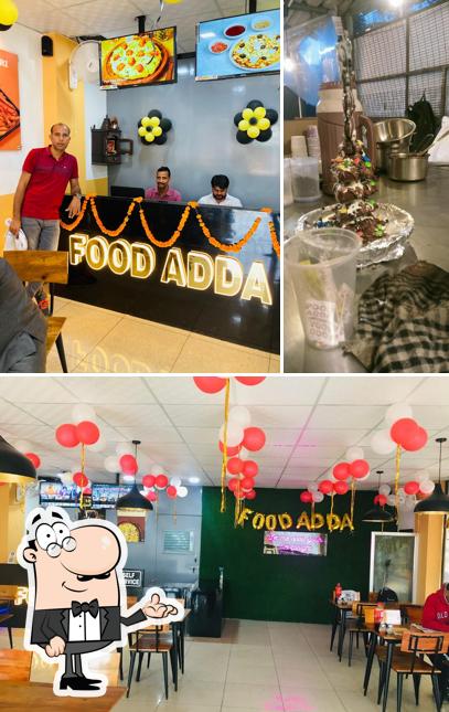 The interior of Food Adda Suratgarh