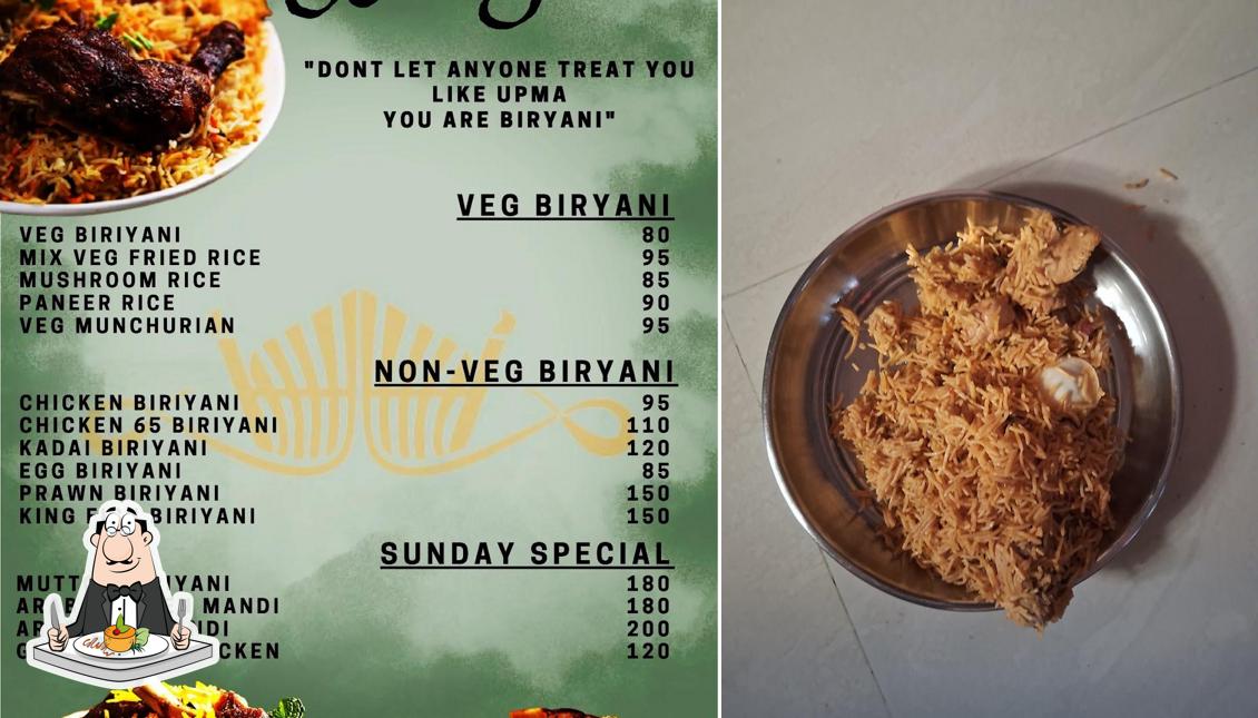 Meals at Gate 'u' kadai biryani