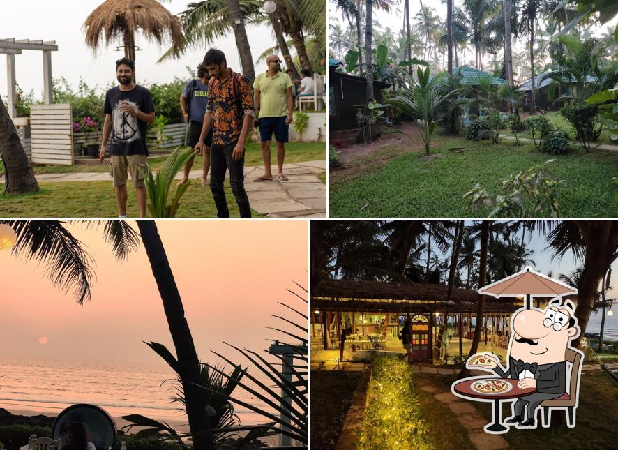 The exterior of Leela Beach Club