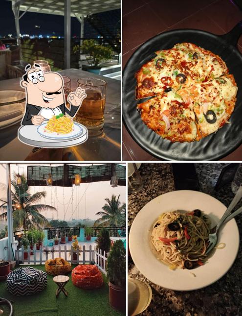 Spaghetti carbonara at Saga - Lake View Roof Top Restaurant