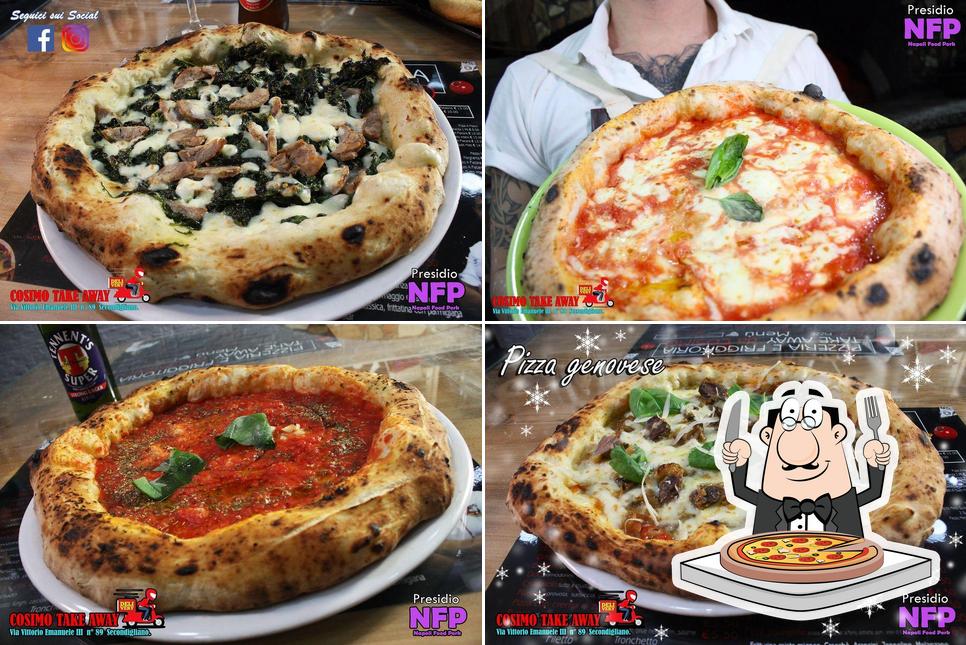 A Pizzeria Da Cosimo, puoi prenderti una bella pizza