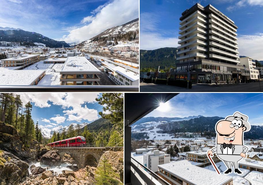 Goditi la vista dagli esterni di Hotel Eden Montana