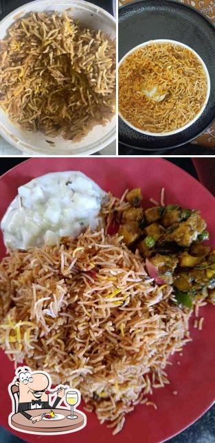 Food at Mani's Dum Biryani