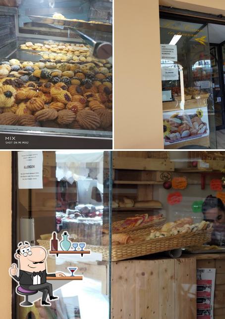 Gli interni di Forno Caruso in Piazza di Cordua Rosa