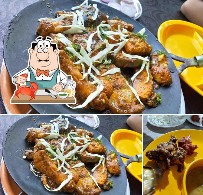 Get seafood at Lukman Ka New Adarsh Dhaba