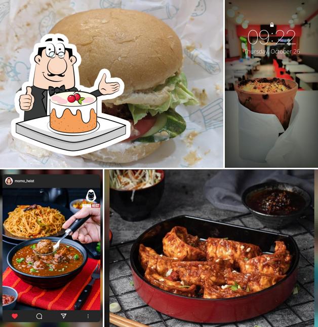 Carrot cake at Momo Heist Raipur