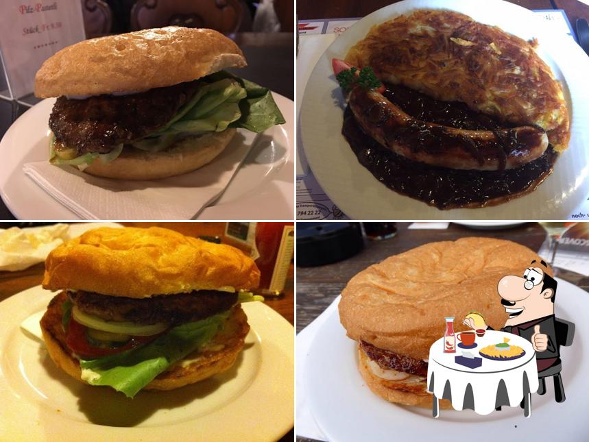 Ordina uno dei tipi di hamburger proposti a Rathskeller Olten