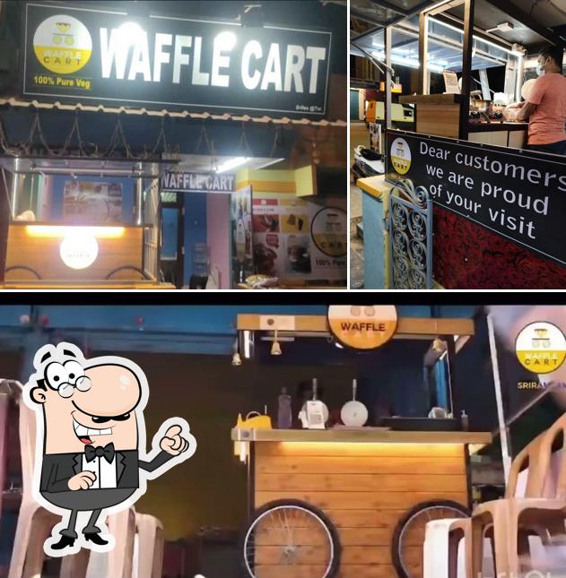 The interior of Waffle Cart
