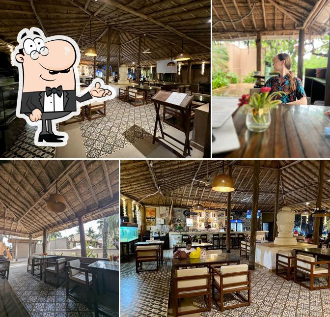 The interior of Wisteria Cafe