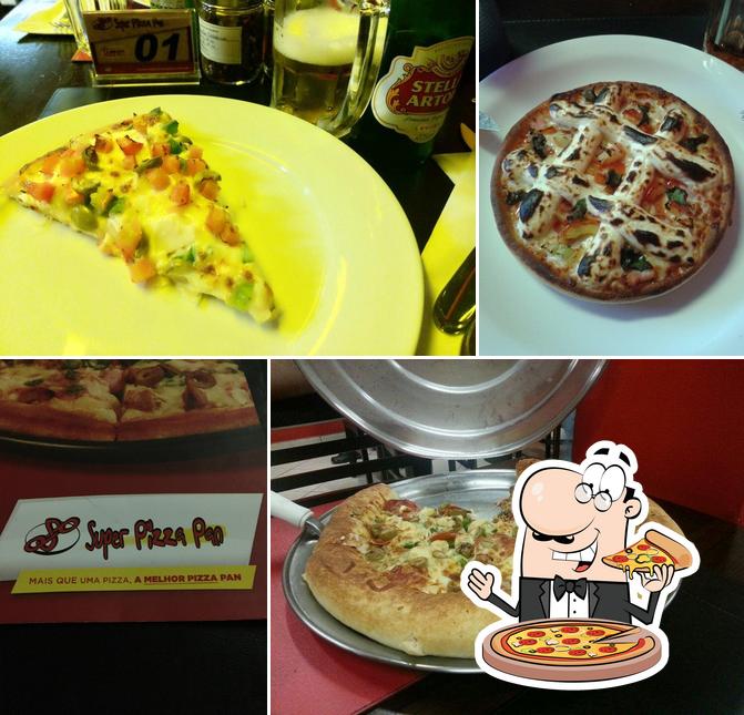 Peça pizza no Super Pizza Pan