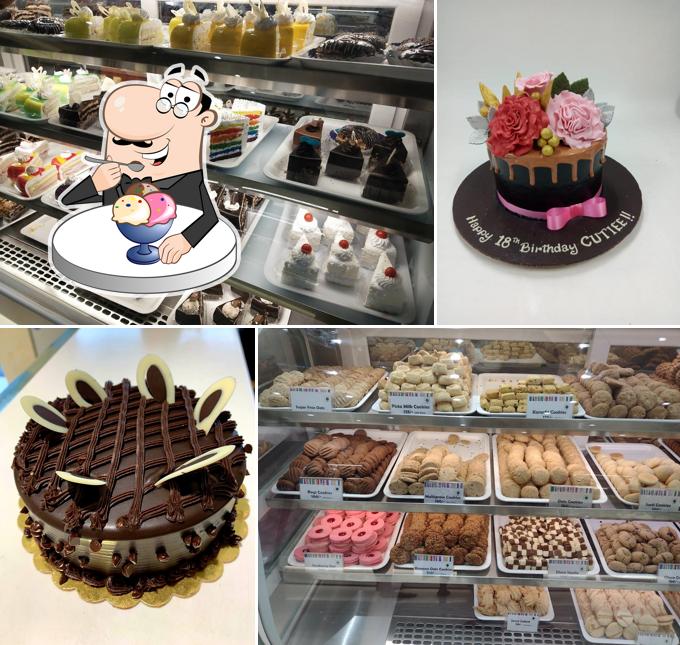 Top In Town Bakery serves a selection of desserts