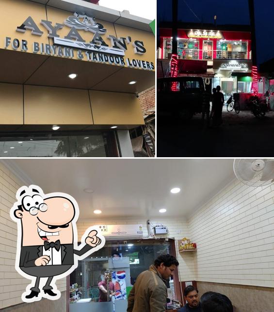 Among different things one can find exterior and interior at Ayaan's Cafe & Restaurant