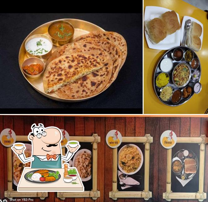 Food at Hotel ballaleshwar-speciality in misal and bhel