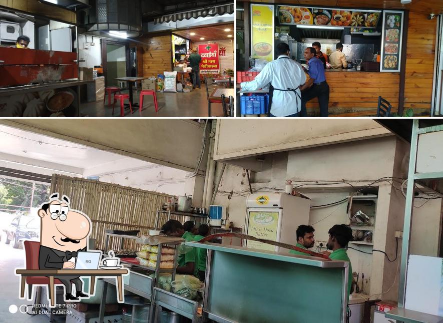 Take a seat at one of the tables at Idli & More
