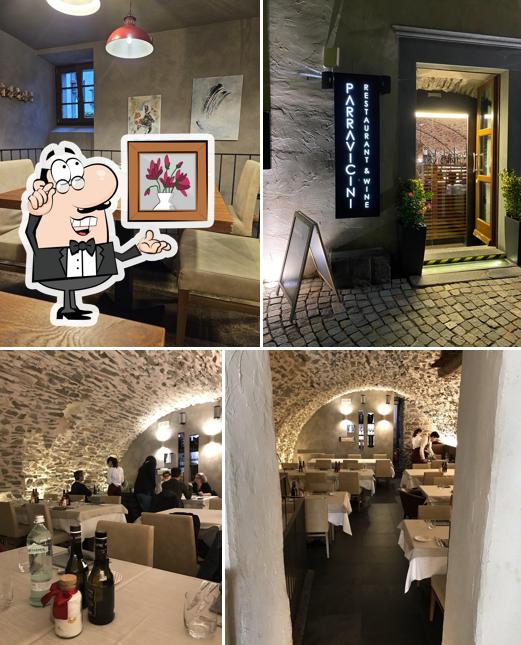 Gli interni di Parravicini Restaurant e Wine Bar