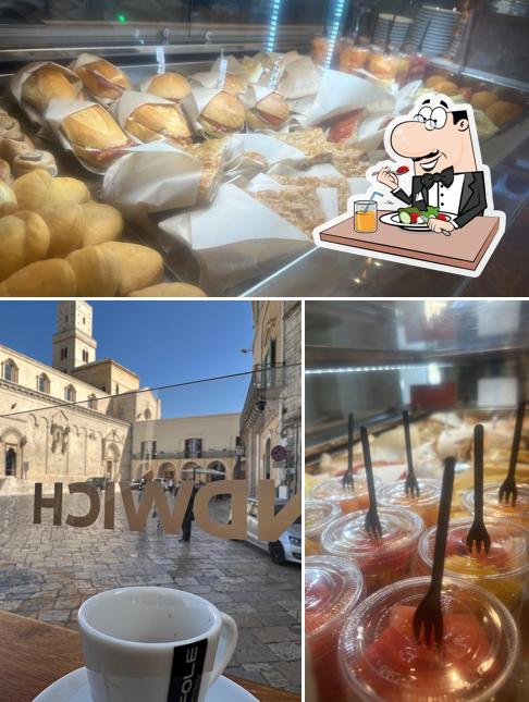 La cibo e esterno del ristorante