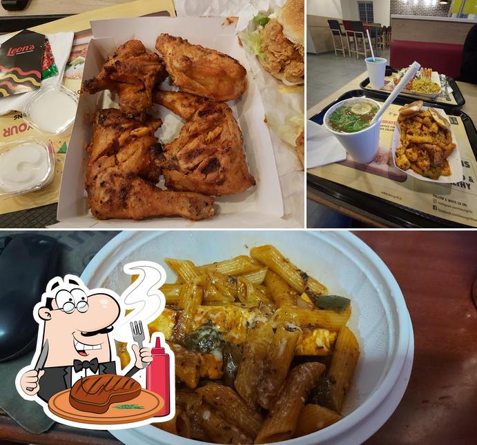 Get meat dishes at Leon's Burgers & Wings Banashankari