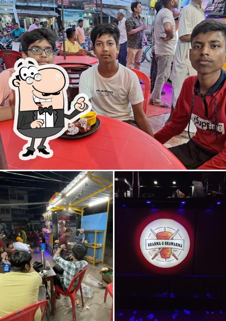 The interior of Sharma G Shawarma