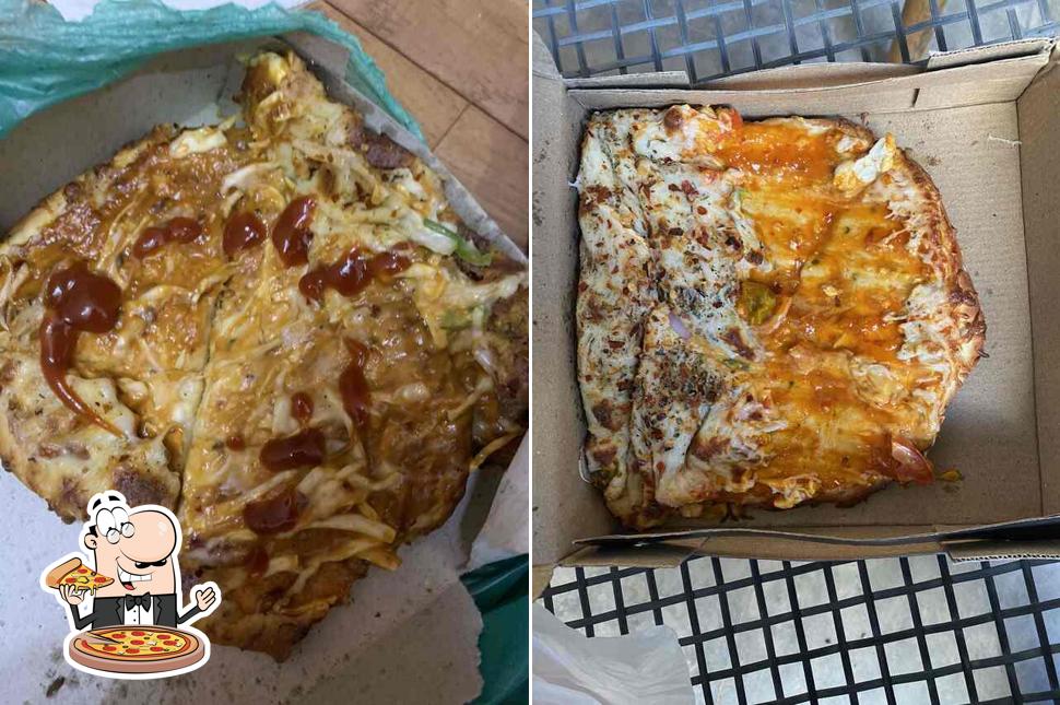 Pick different kinds of pizza
