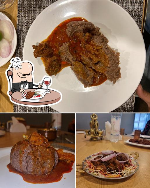 Meat dishes are served at Kritunga restaurant - The Palegar's Cuisine