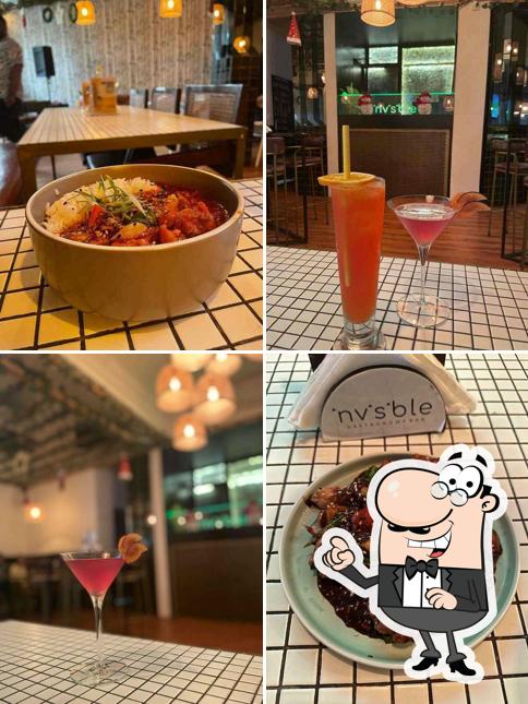 The interior of ^nv^s^ble Gastronomy Bar